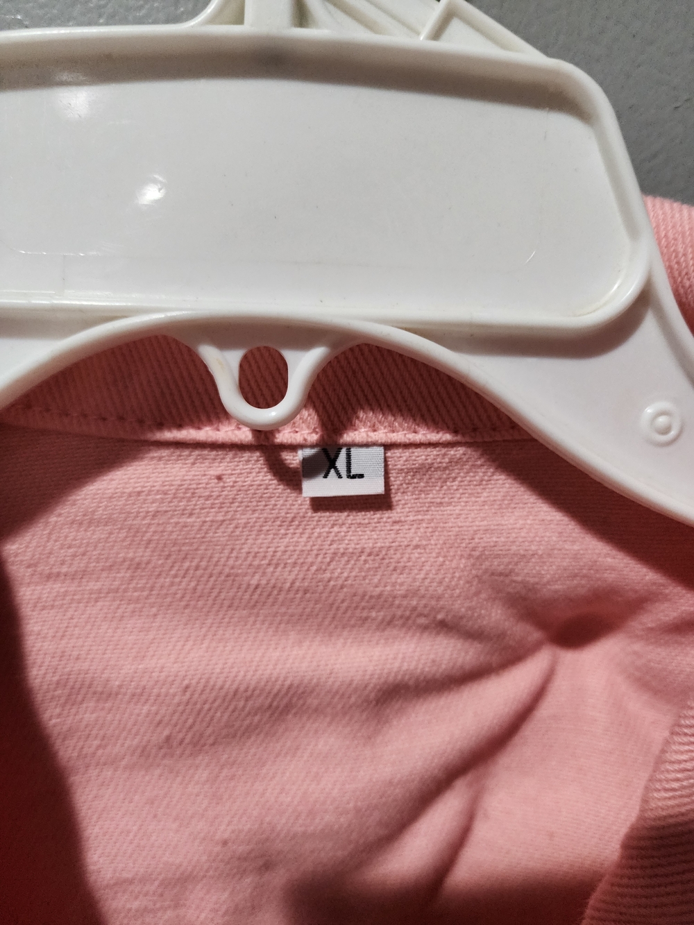3/4 Sleeve Pink Denim Jacket Woth Pockets Button-Up - Picture 6 of 6